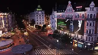 Espace publicitaire de Stureplan.