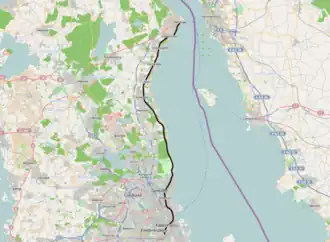 Voir la carte de la ligne.