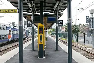 Vue des quais 15 et 16.