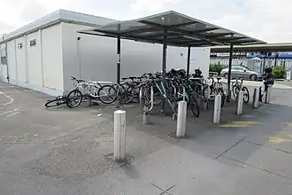 Parking à vélos de la gare.