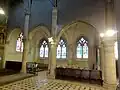 Chœur, vue sur le collatéral sud (trois dernières travées).
