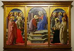 Couronnement Marsuppini, Fra Filippo Lippi.