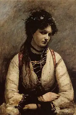 Mademoiselle de Foudras, par Corot.