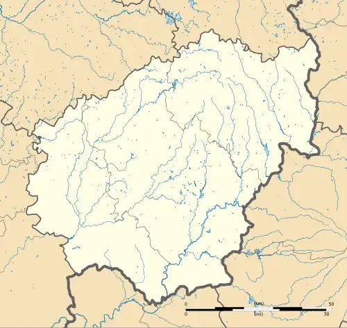 voir sur la carte de la Corrèze