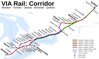 Voir la carte de la ligne.