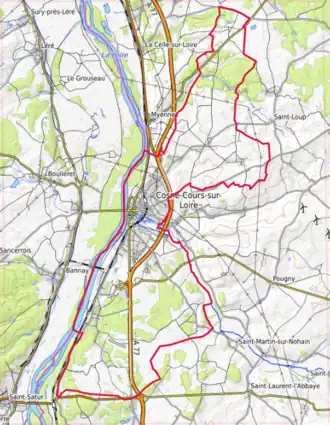 Carte topographique.