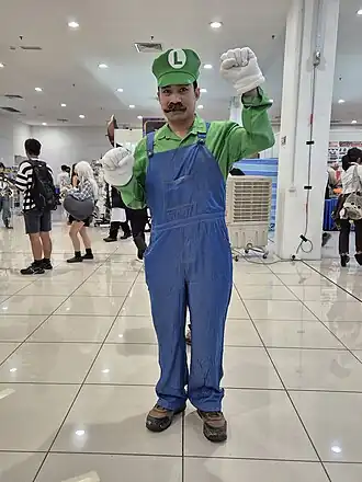 Cosplay de Luigi en 2024.