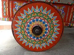 Charrette au village de Poás, sur les pentes du volcan Poás (Costa-Rica).