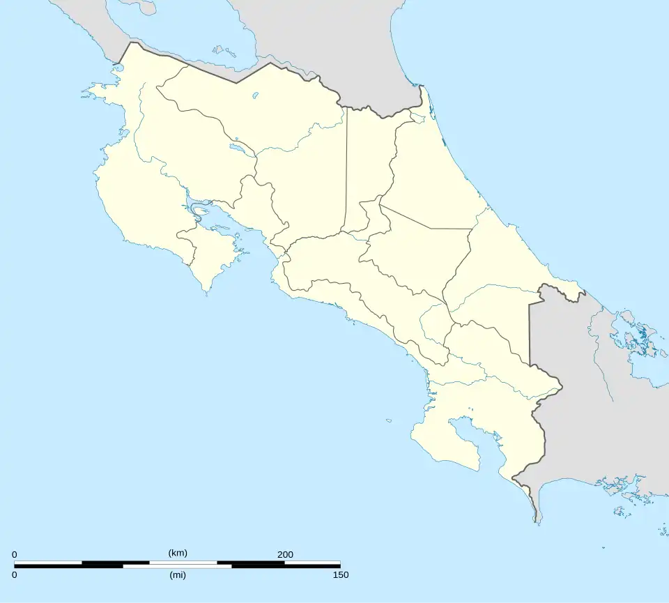 Voir sur la carte administrative du Costa Rica
