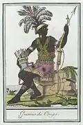 « Guerrier du Congo », v. 1797.