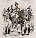 Costumes militaires français en 1815 (maison du Roi).