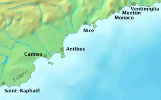 Image illustrative de l’article Route du bord de mer (Alpes-Maritimes)