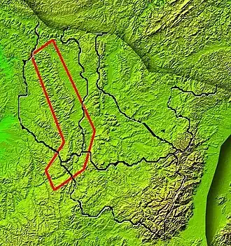 Carte de localisation des côtes de Meuse.