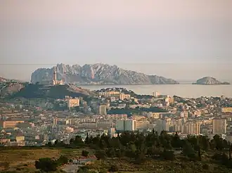 Coucher de soleil sur la mer Méditerranée.