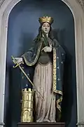 Statue de sainte Barbe.