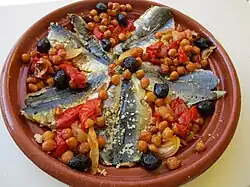 Couscous façon tajine à la sardine.