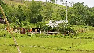 Paysage au bord de la route vers Khe Sanh