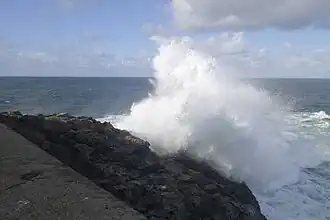 Coup de mer à hauteur de terrasse