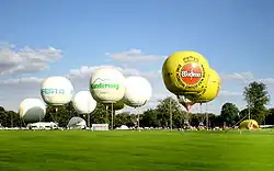 Course de ballon à gaz