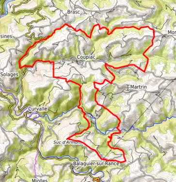 Carte topographique.