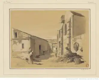 Cour du no 9 par Jules-Adolphe Chauvet.