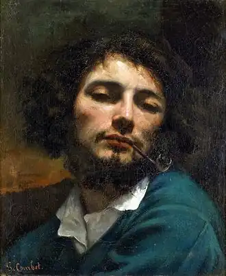 Gustave Courbet, L'Homme à la pipe, 1849.