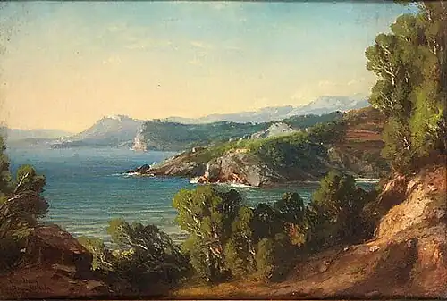 Vue des environs de Toulon, 1861Musée Ingres de Montauban.