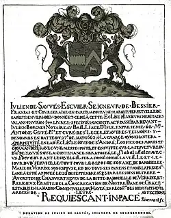 Julien de Sauvès et Marie de Verrine.