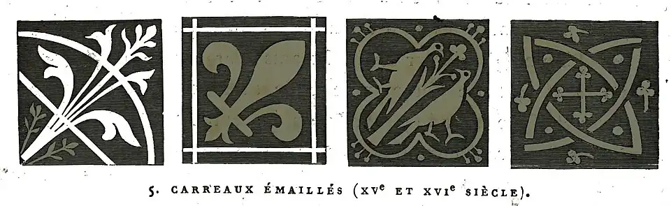 Carreaux émaillés de l'église,