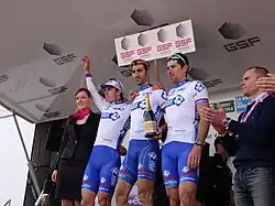 L'équipe FDJ est première du classement par équipes.