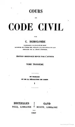 Page d'un ouvrage imprimé du milieu du XIXe siècle