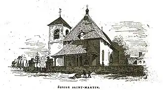 l'église sur des dessins de Fichot.