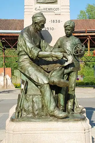 Le vieil ouvrier et l'apprenti.