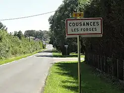 Entrée de Cousances-les-Forges.