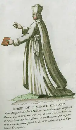 Chanoine de l'abbaye de Parc.