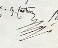 Signature de Georges Couthon