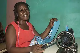 Couturière, Côte d'Ivoire, 2017.