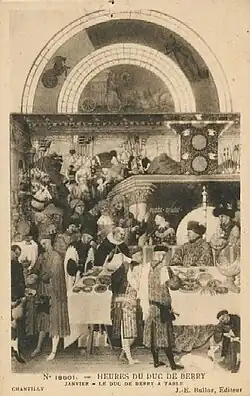 Janvier dans Les Très Riches Heures du duc de Berry.