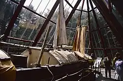 Réplique de currach de l'abbé saint Brendan, construite par Tim Severin en 1976.