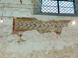 Fresque sur le mur nord de la nef.