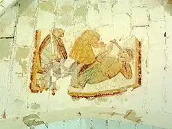 Fresque sur la voûte de la croisée du transept.