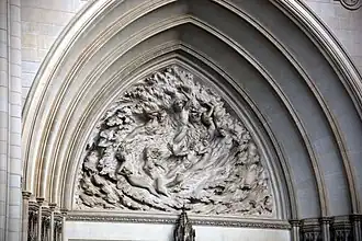 Ex Nihilo (tympan central, sculptures de création) Washington