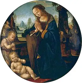 Adoration de l'Enfant1510-1520musée Czartoryski, Cracovie.