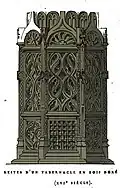 tabernacle XVIe siècle intégré dans un autel XIXe,