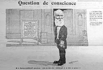 En première page du Cri de Reims, 1920.