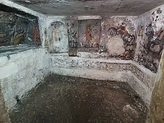 Crypte : Fresques byzantines.