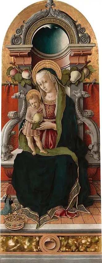 Vierge à l'Enfant trônant de Carlo Crivelli
