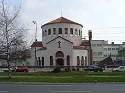L'église Sveto Preobraženje de Sarajevo (XXe&nbsp;siècle, Bosnie-Herzégovine).