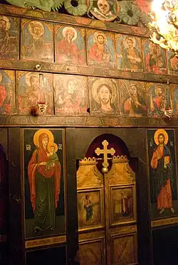 Vue de l'iconostase.