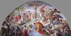 Voûte de la nef de l'église de la chartreuse (1637-1638) par Giovanni Lanfranco